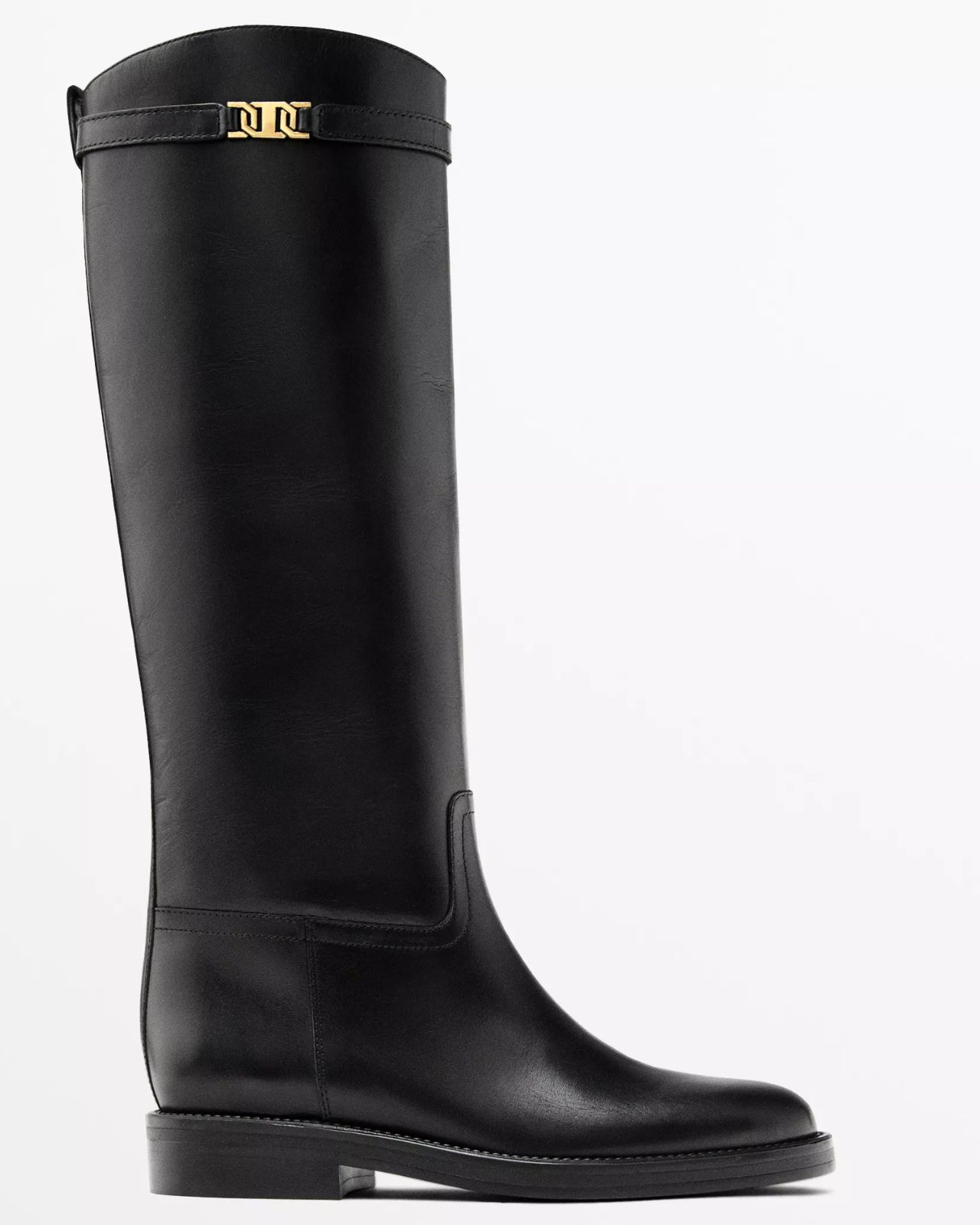 Massimo Dutti Leather Riding Boots