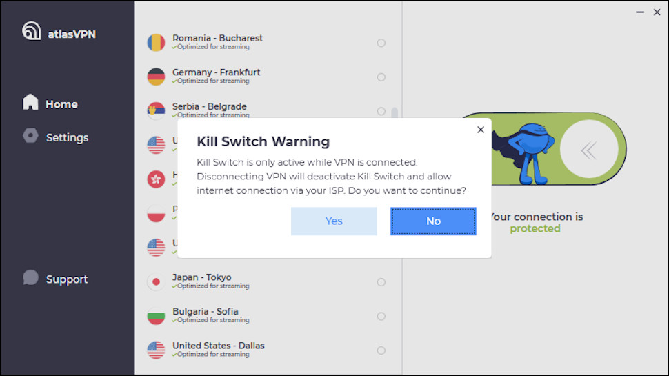 Atlas VPN Kill Switch