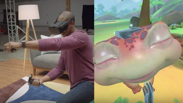 Project Santa Cruz as seen in an Oculus video