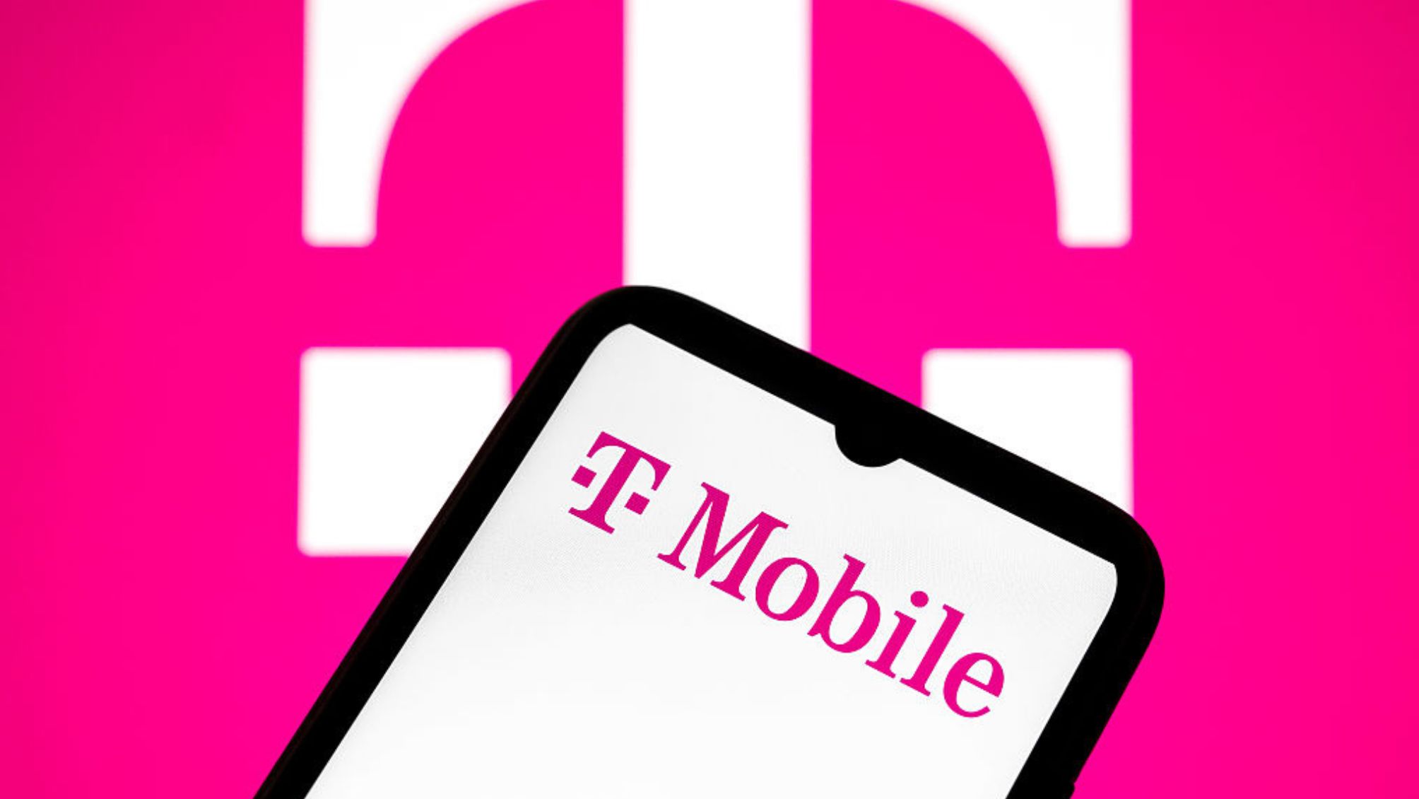 T-Mobile logo on smart phone