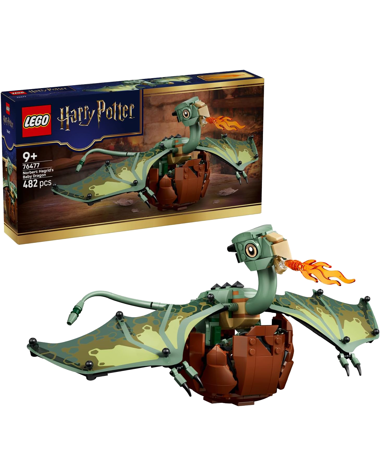 Lego set with its box behind it