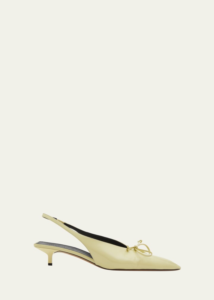 Les Slingbacks Cubisto Leather Pumps