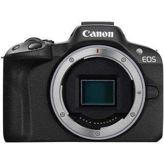 Canon EOS R50 stock image on a white background