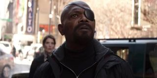 Nick Fury ahead of Spider-man: Far From Home in the MCU