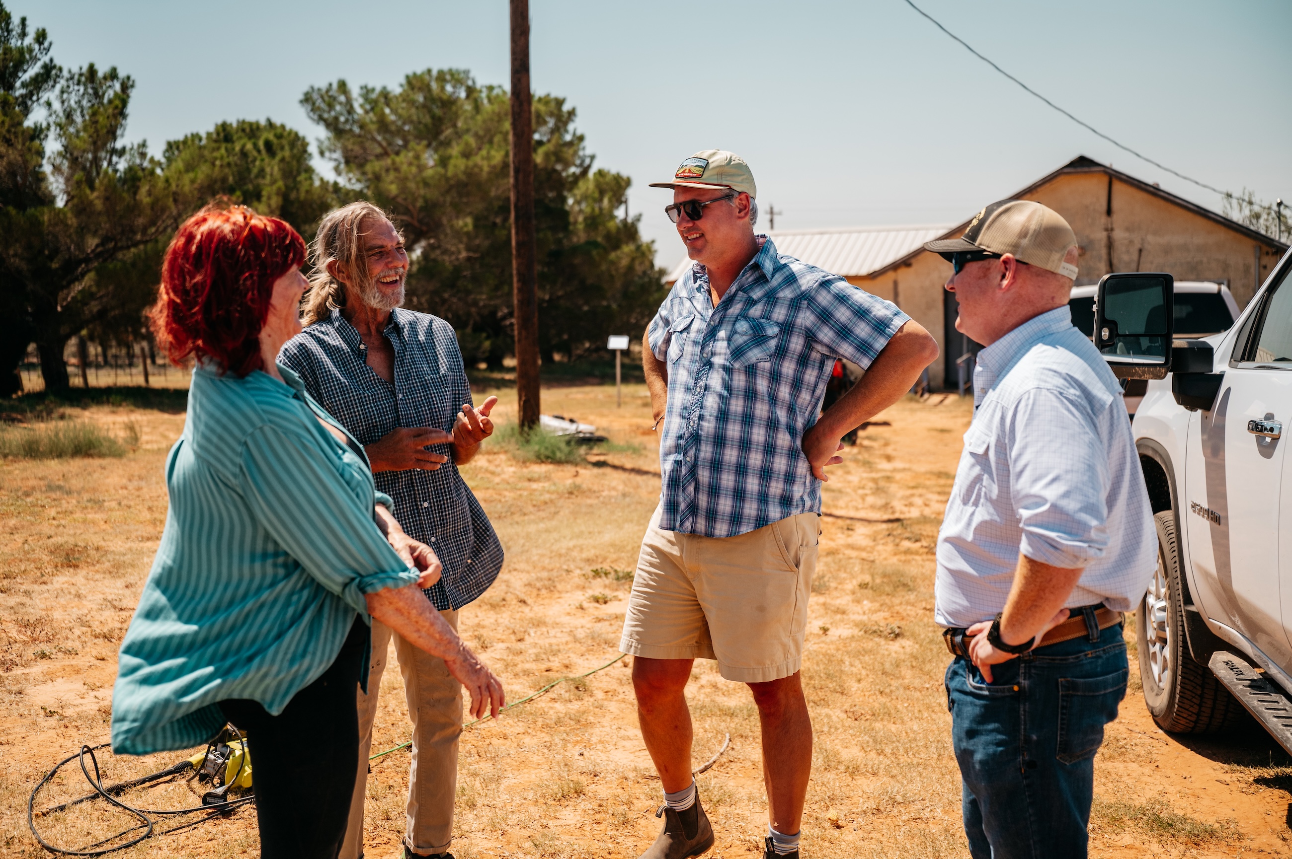 Boxing Rabbit vineyard owners with Chris Brundrett and William Chris Vineyards production manager and sparkling winemaker Seth Urbanek
