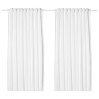 Tibast Curtains, 1 Pair - White 57x98