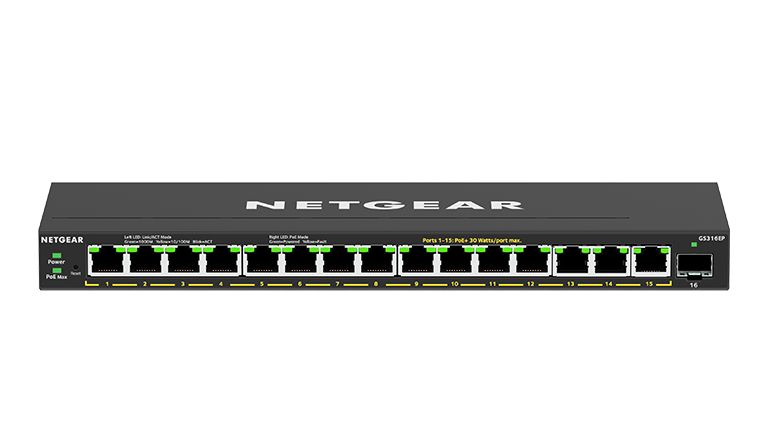 Netgear GS316EP 16-port PoE+ Gigabit Ethernet Plus switch