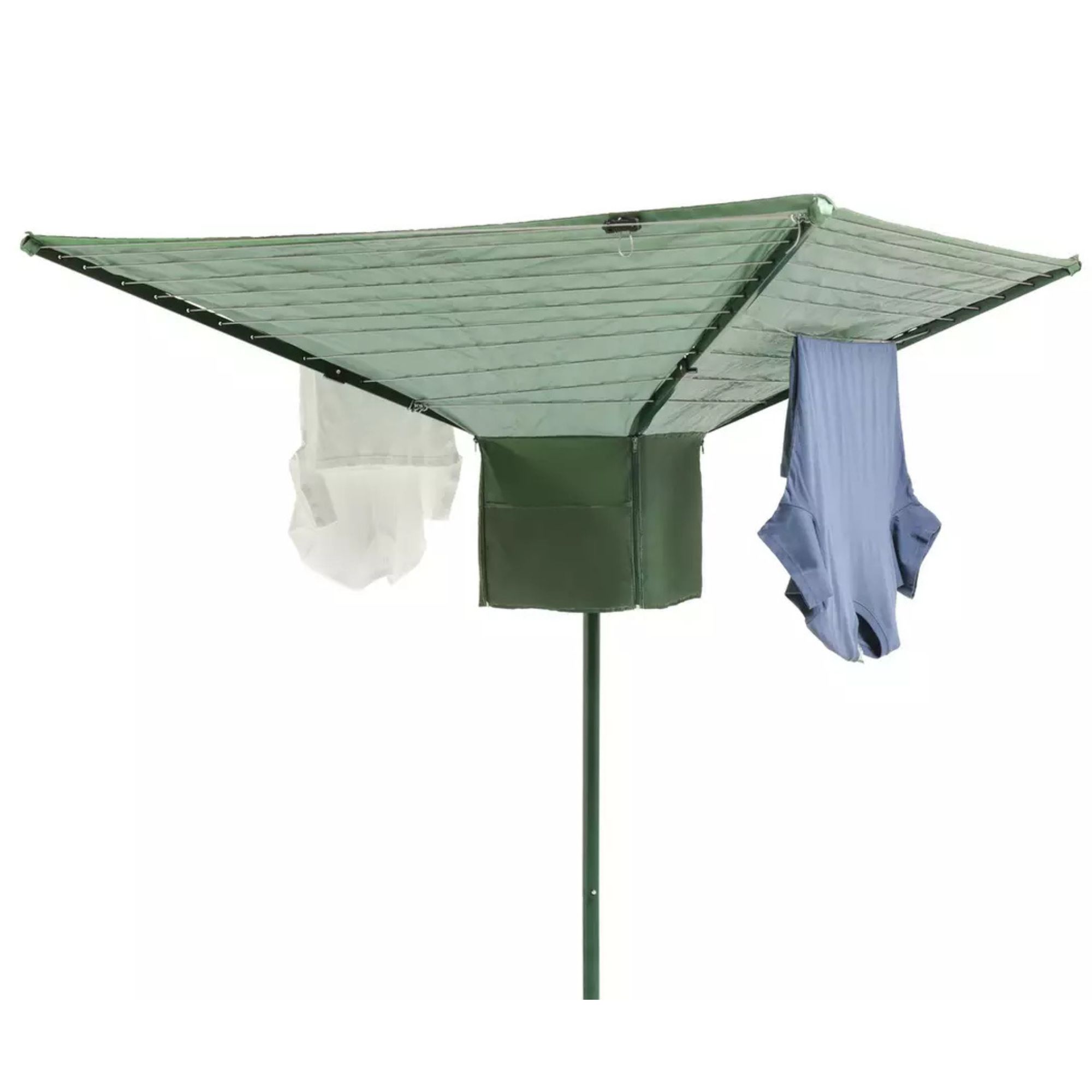 Argos Home 45m 4 Arm Rotary Airer with Shower Cover