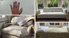 Four images of the best sofa beds: the Swyft Model 3, the Next Otis, and the Loaf Loveseat