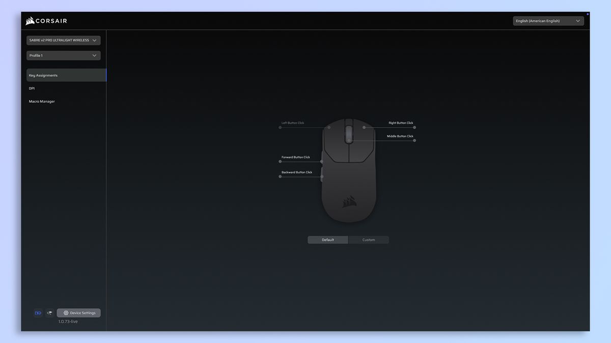 Corsair Web Hub screenshot