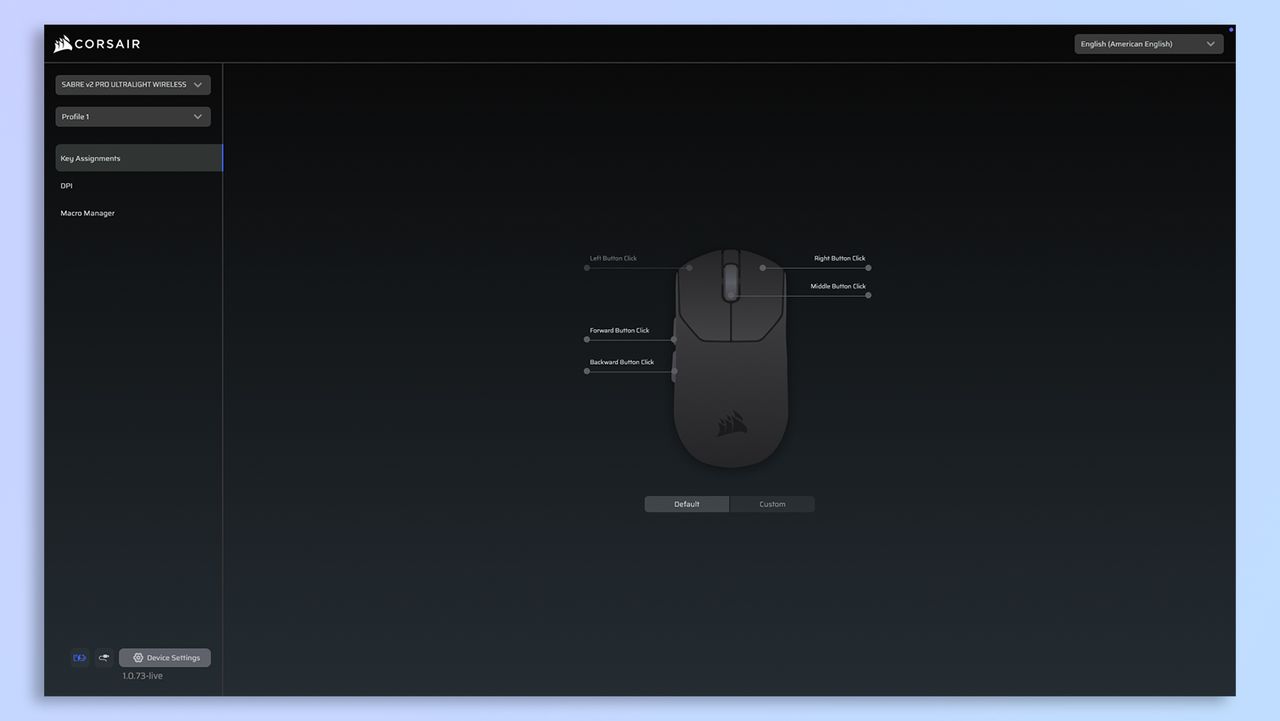 Corsair Web Hub screenshot