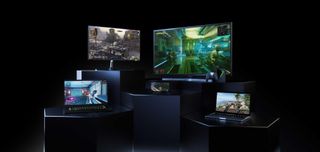 NVIDIA GeForce NOW cloud gaming service running on various device