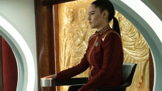 La'an on the stand in Star Trek: Strange New Worlds