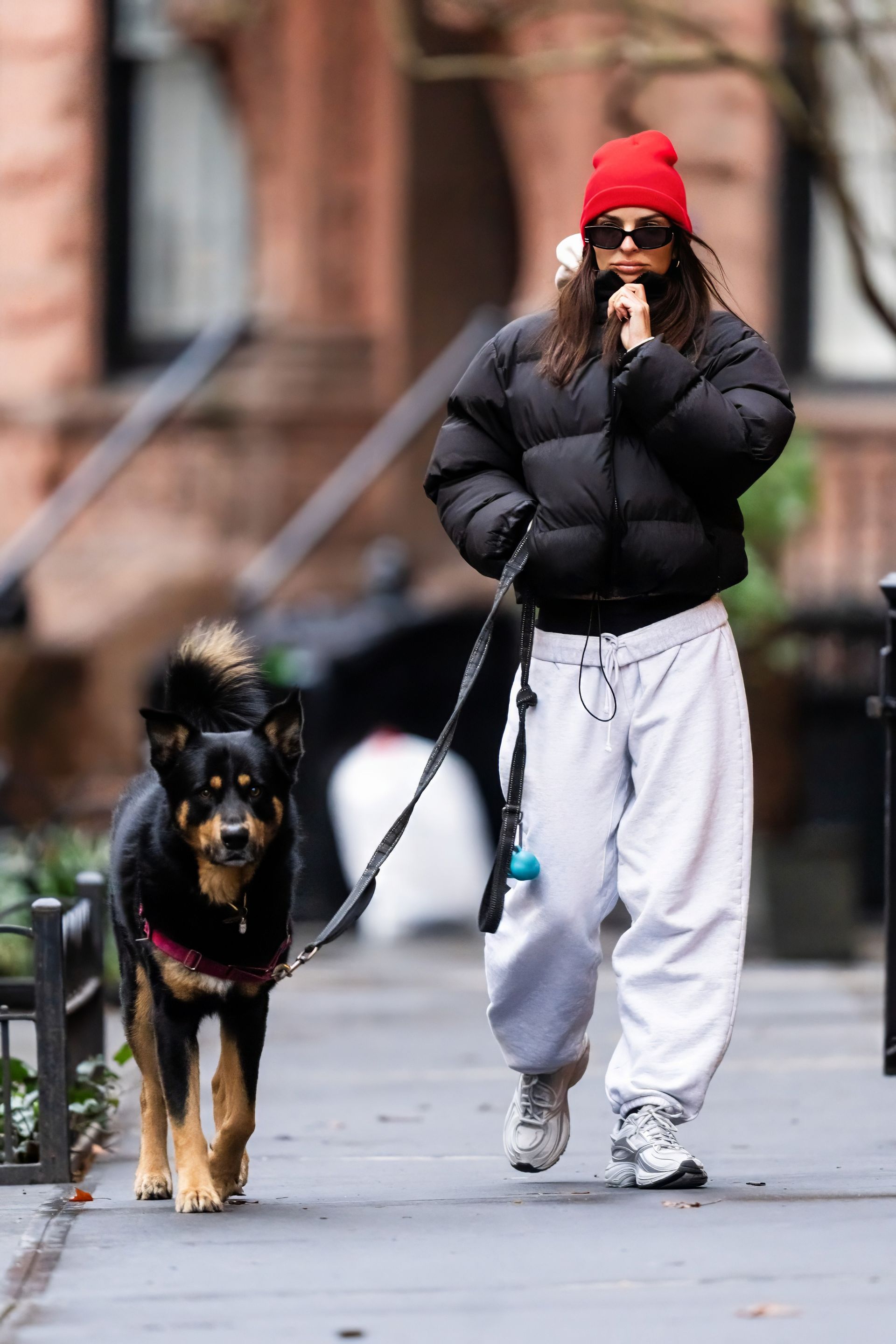 Emily Ratajkowski wearing Reebok sneakers