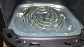 The heating element inside an air fryer