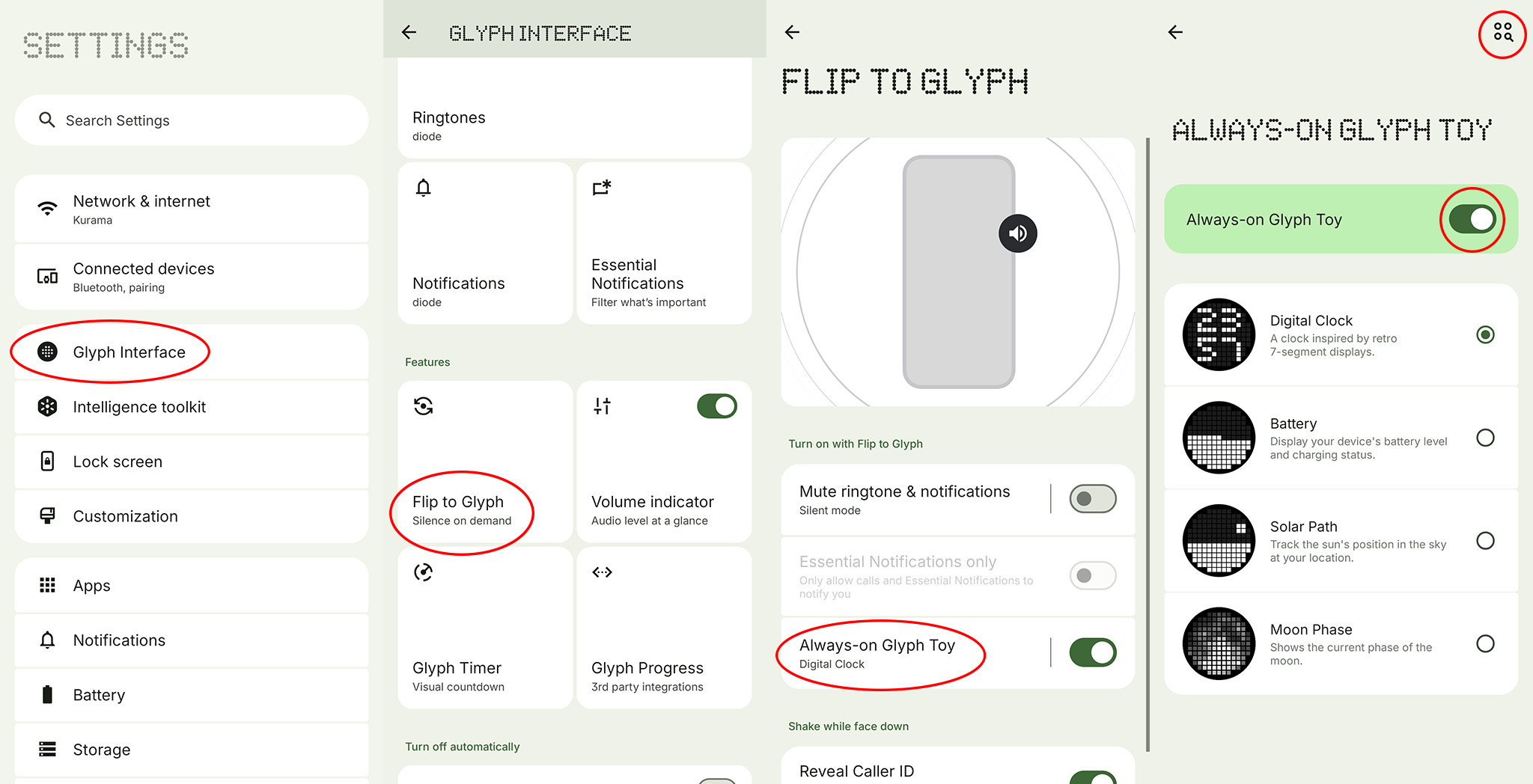 How to configure Glyph Toys on a Nothing Phone 4a Pro
