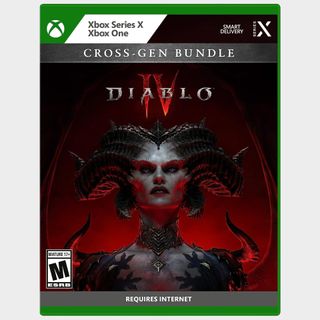 Diablo 4 Xbox box on a plain background