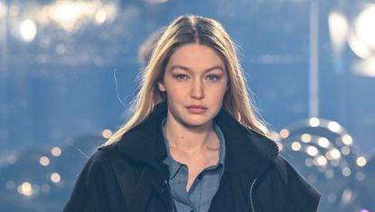 Gigi Hadid at Fashion Week 2022 walking the Isabel Marant show