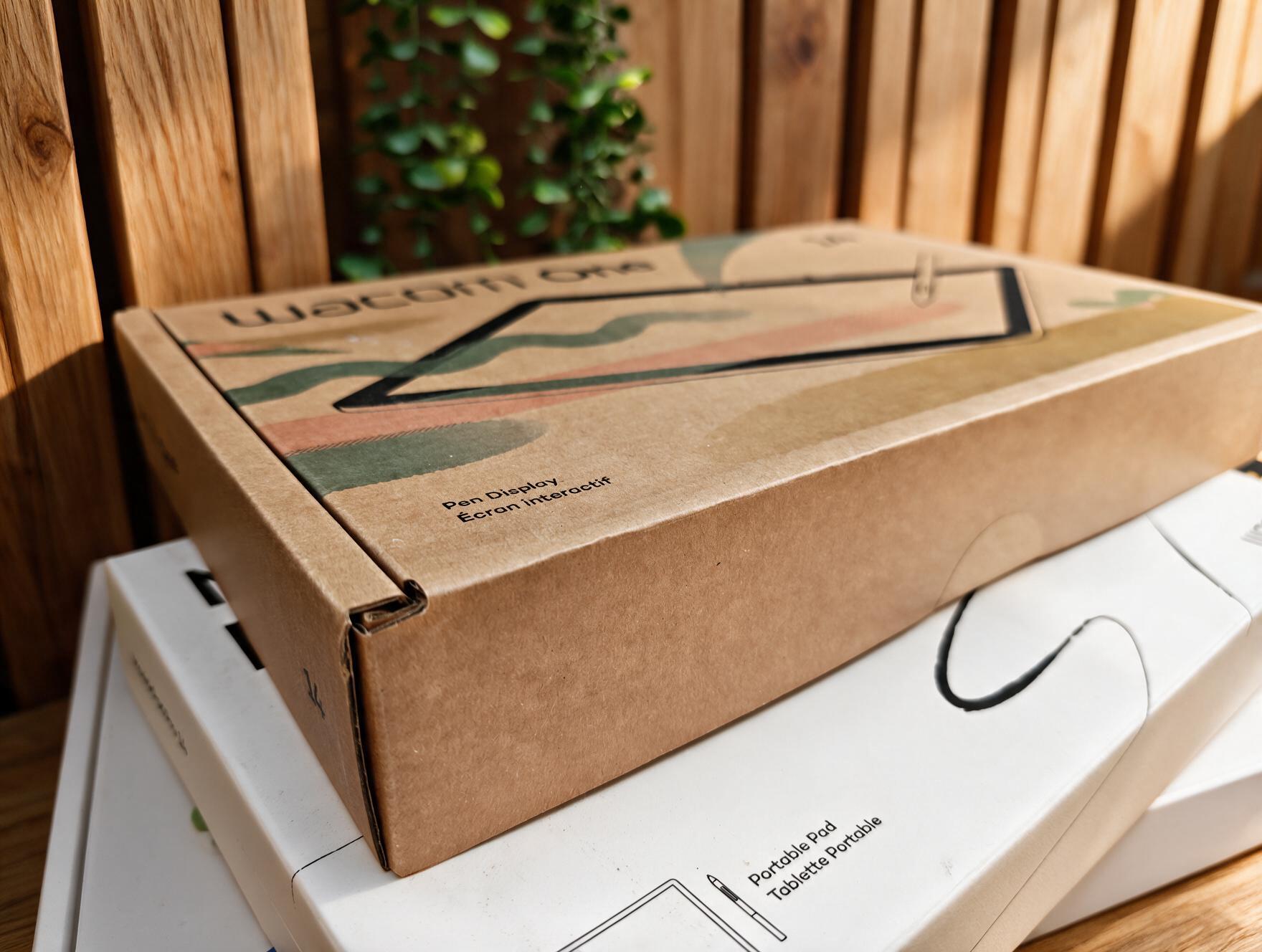 Stacked boxes of drawing tablets