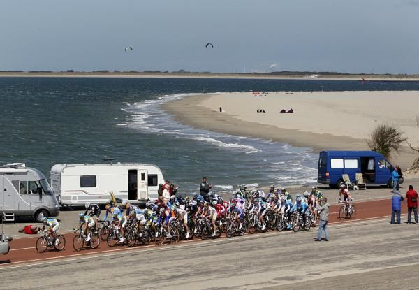 The stage three route skirted the North Sea.