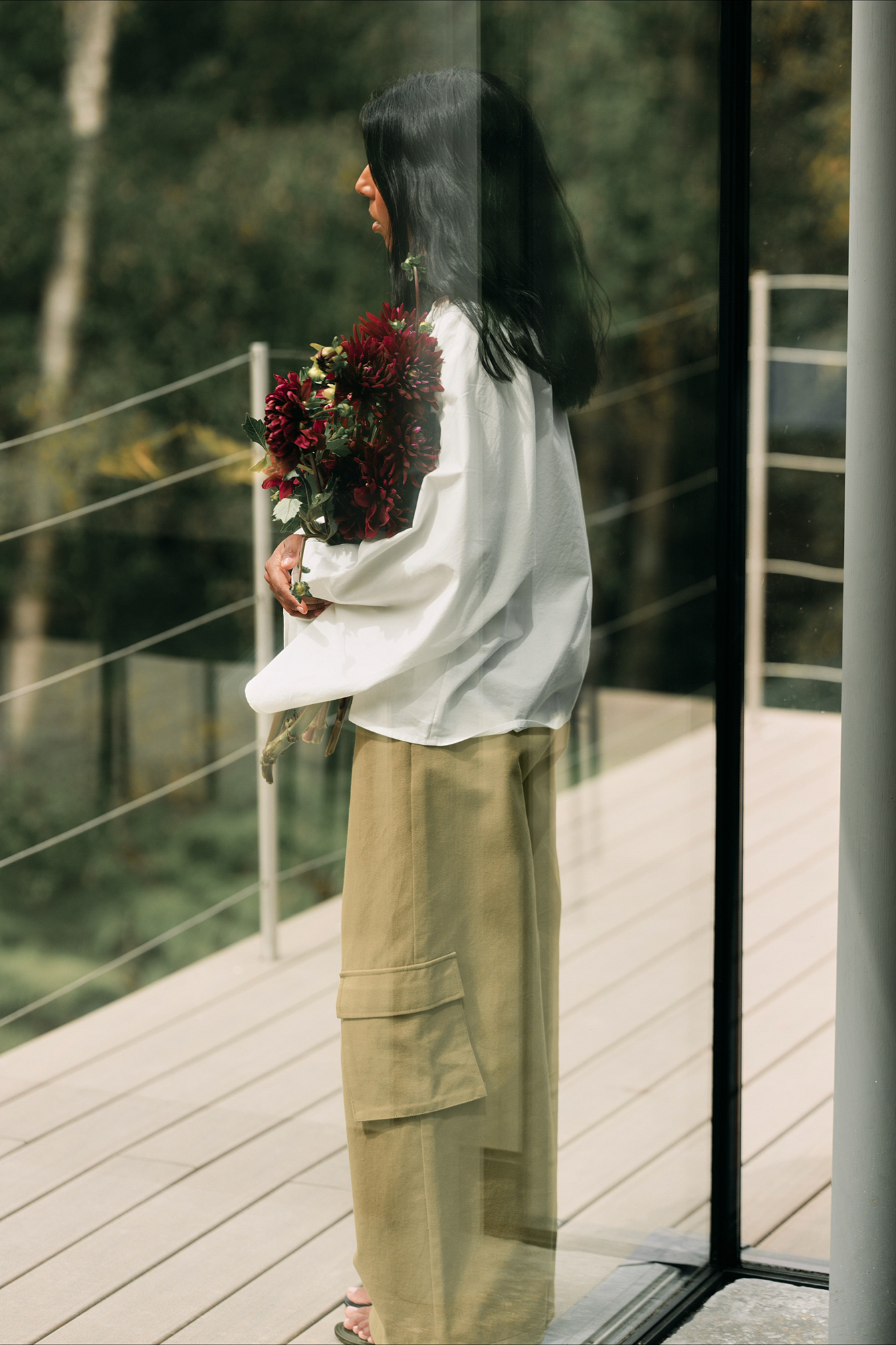 Drawstring Detail Pocket Trousers