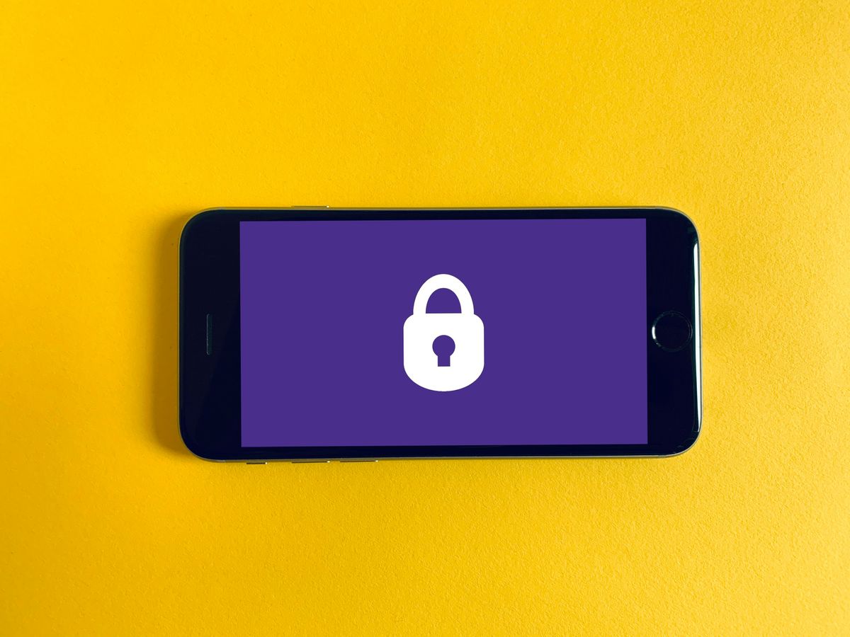 An image of a lock on a smartphone