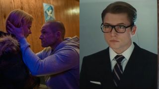 Taron Egerton in She Rides Shotgun and in Kingsman: The Secret Service. 