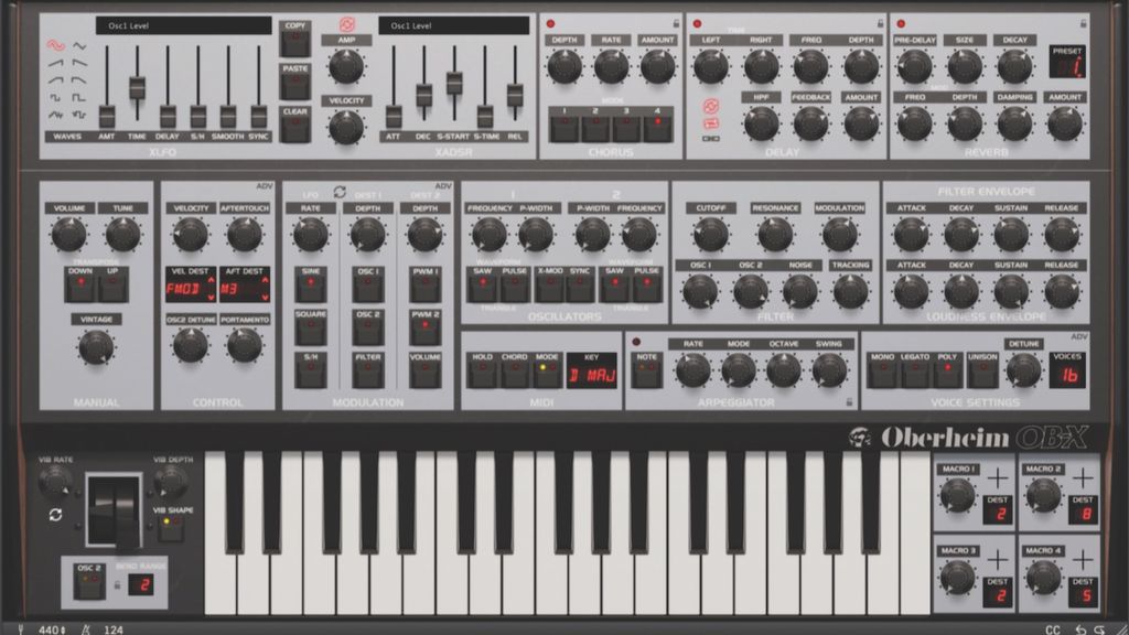 The Great Synth Showdown Oberheim OBX8 hardware synth vs GForce Software OBX MusicRadar