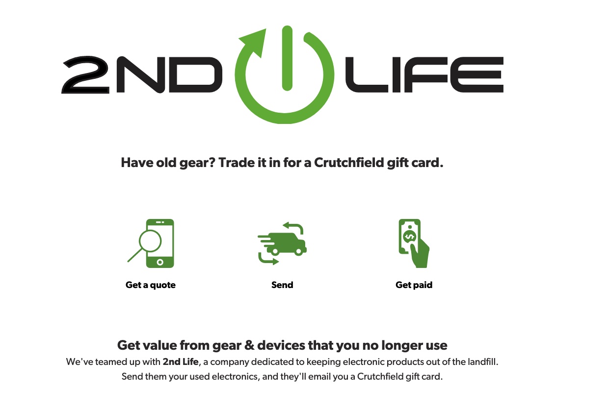 Screenshot of the 2nd Life Trade-In program