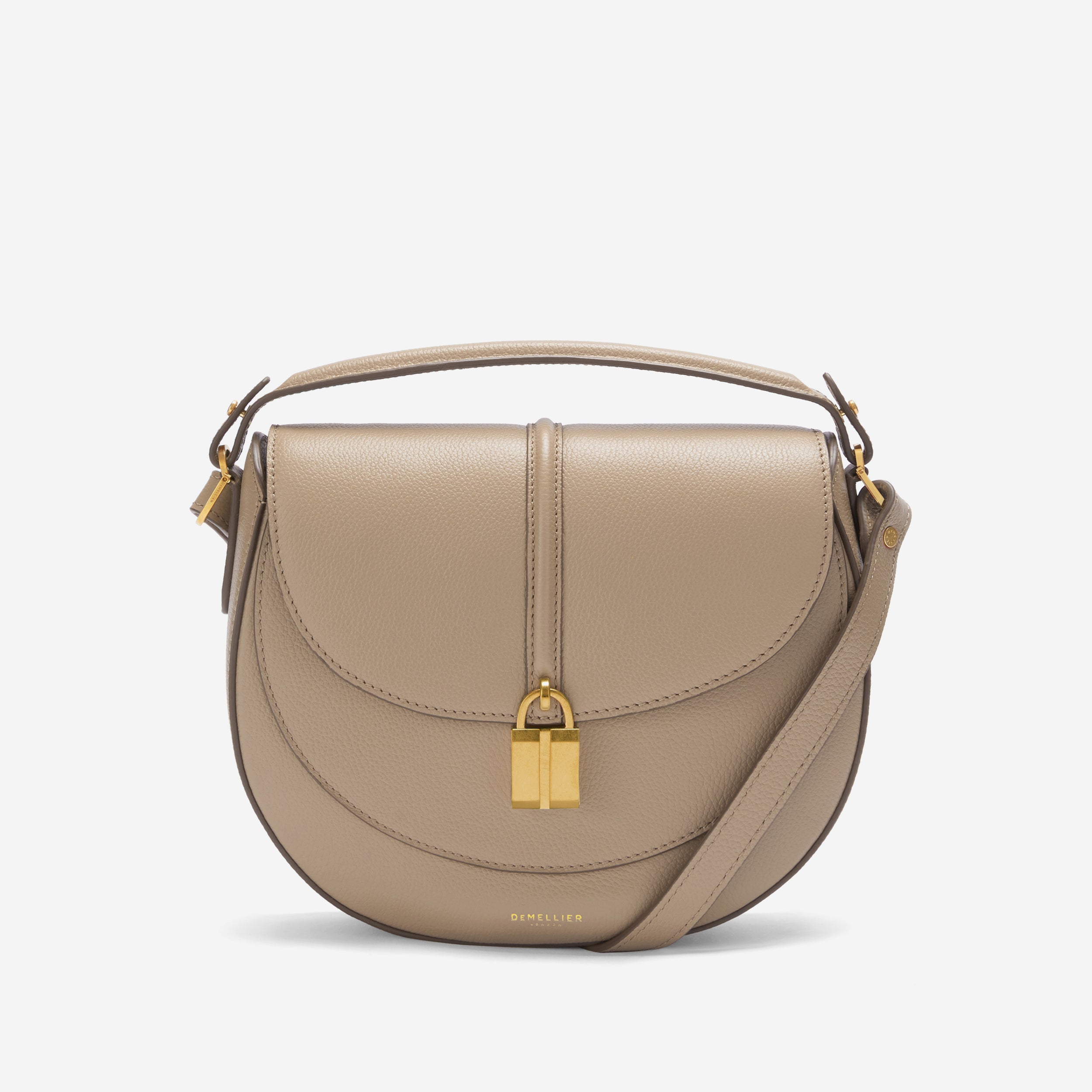 The Siena Saddle | Dark Sand Small Grain | Demellier