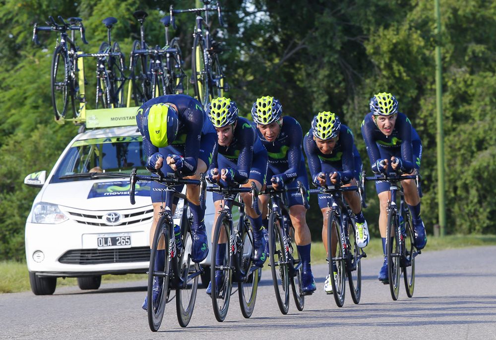 Movistar push the pace at the Tour de San Luis.