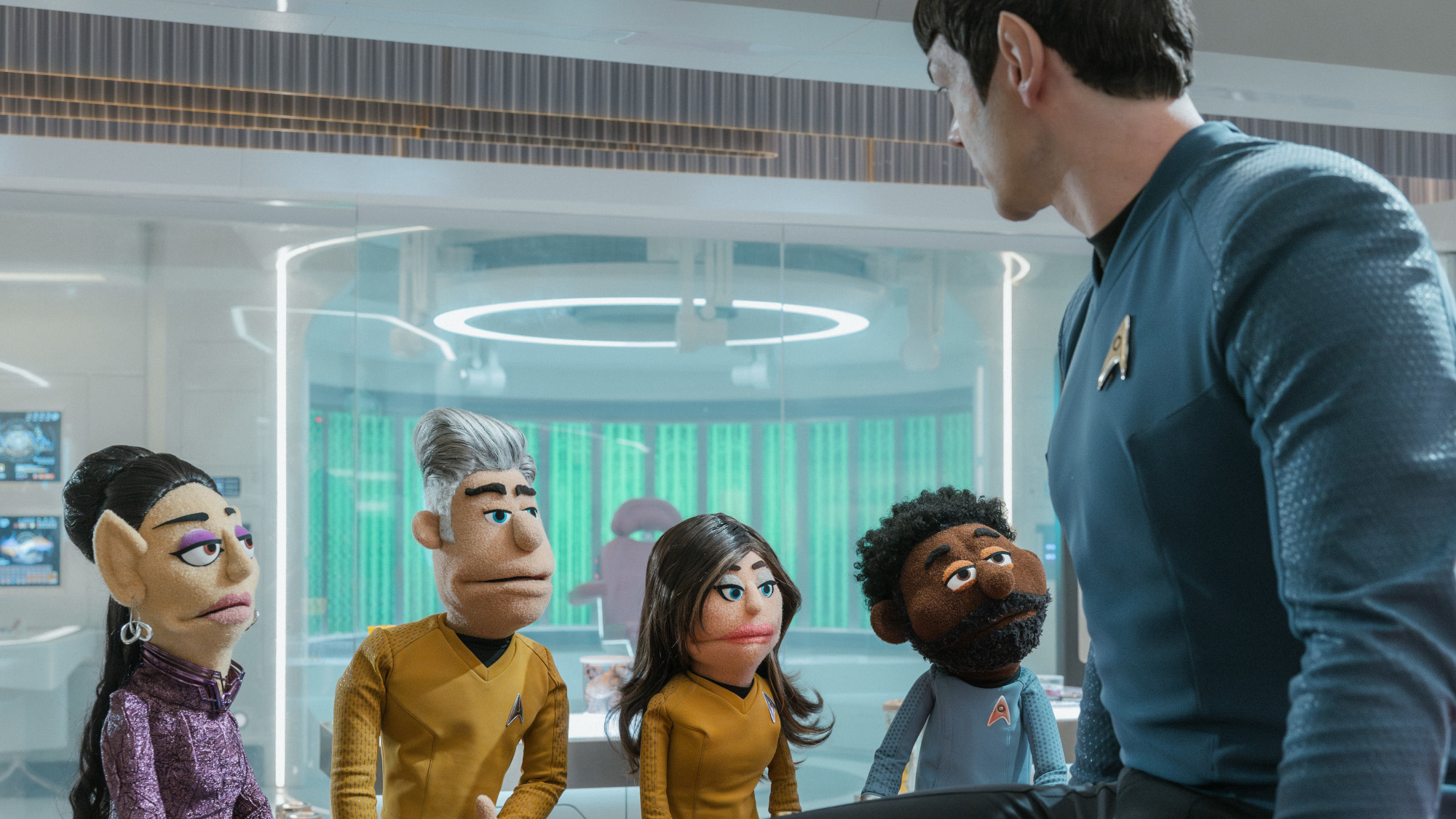 Screenshot from "Level-Five Transporter Accident", the puppet episode of Star Trek: Strange New Worlds season 4