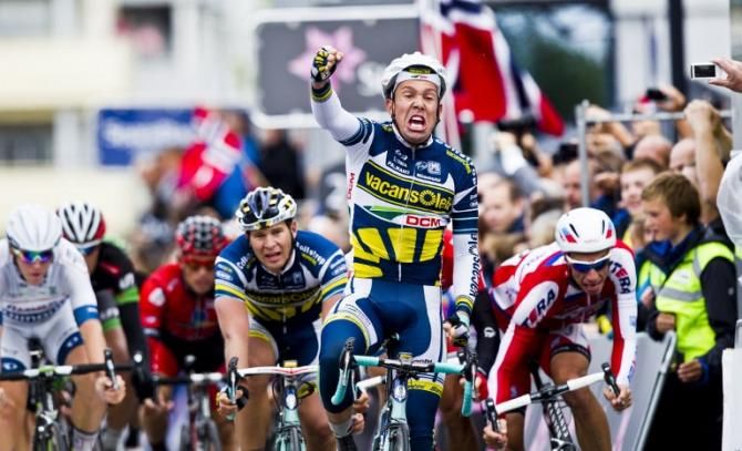 Kenny van Hummel (Vacansoleil-DCM) wins stage 1 of the Arctic Tour of Norway
