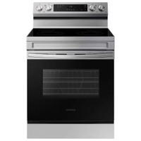 Samsung NE63A6511SS 6.3 cu.ft. 5 Burner Element Smart Wi-Fi Enabled Convection Electric Range | was $1,099, now $698 at Home Depot (save $401)