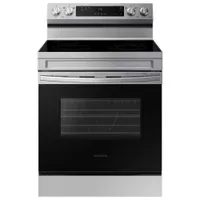 Samsung NE63A6511SS 6.3 cu.ft. 5 Burner Element Smart Wi-Fi Enabled Convection Electric Range | was $1,099, now $728 at Home Depot&nbsp;