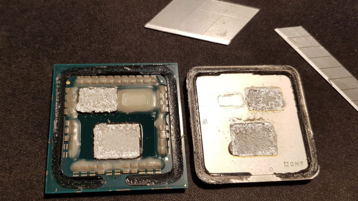 Ryzen 7 5800X3D CPU sin tapa Enfría 10°C