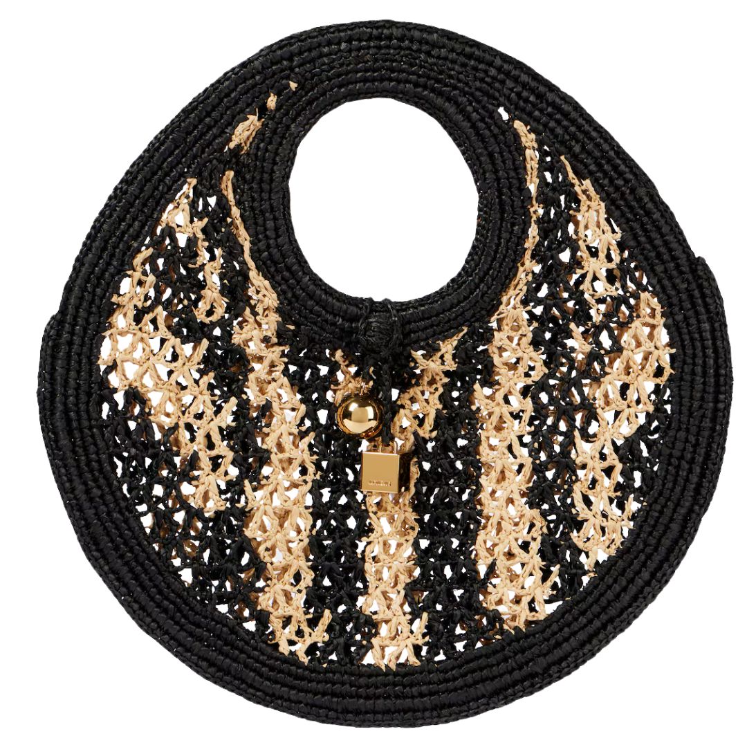 Jacquemus Spiaggia Small raffia shoulder bag