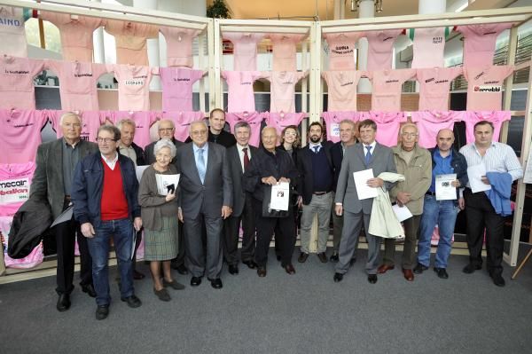 Guests at the official opening of the Giro for Ghisallo exhibition