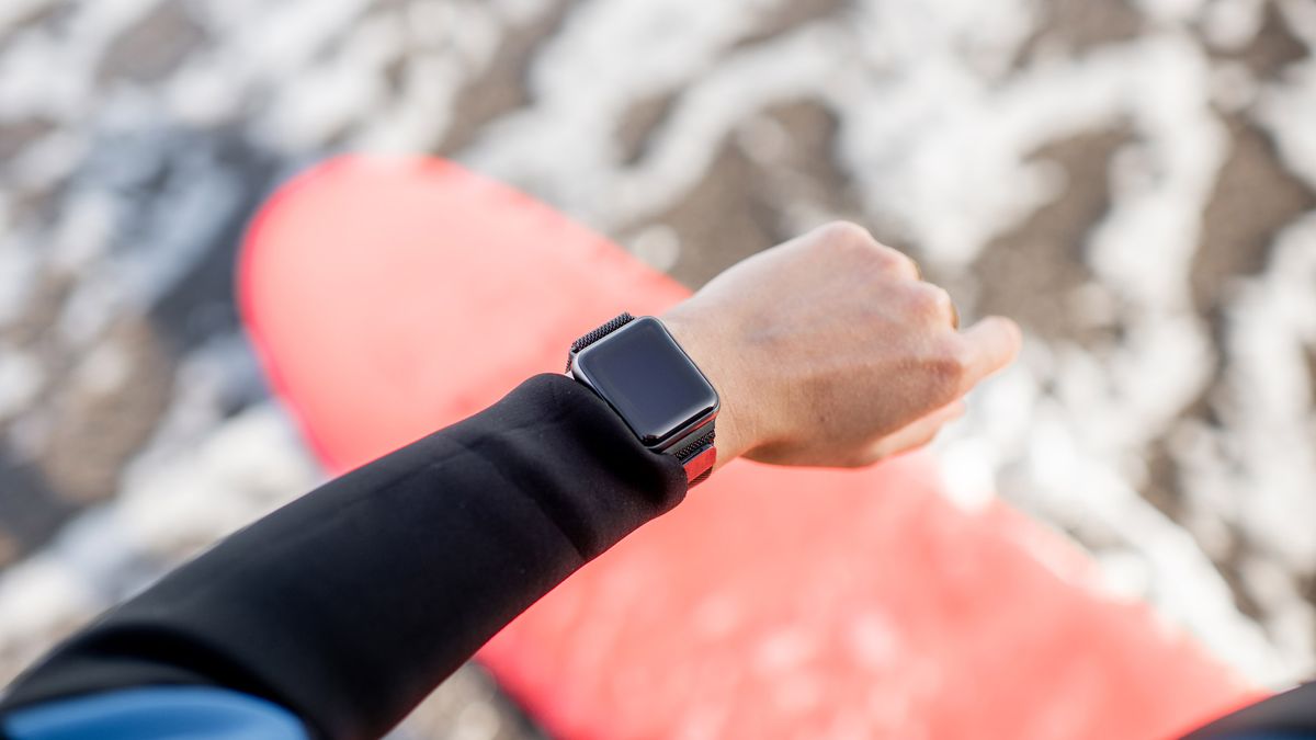 Surfing with apple store watch 4