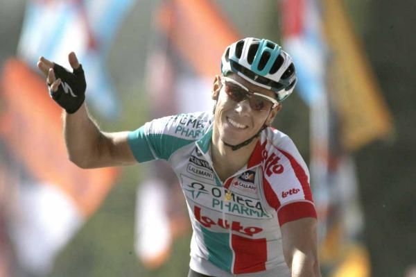 Fl&egrave;che Wallone: Philippe Gilbert had ample time to savour his win.