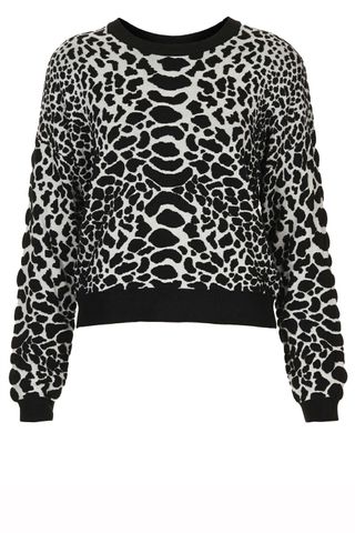 Topshop Knitted Animal Quilted Jumper, £40
