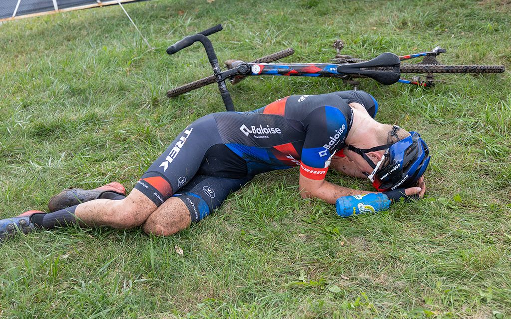 Pim Ronhaar after the Waterloo UCI Cyclo-cross World Cup men's elite race 2021