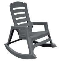 Adams Patio Charcoal Resin Frame Rocking Chair