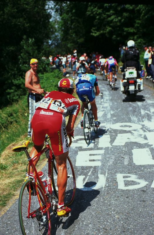 Paolo Savoldelli on the Mortirolo in 1999