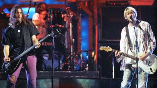 Nirvana during 1992 MTV Video Music Awards - Rehearsals at Pauley Pavilion in Los Angeles, California, United States