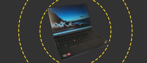 The Lenovo ThinkPad E16 on the ITPro background