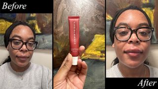 Ariel Baker testing Summer Fridays lip balm