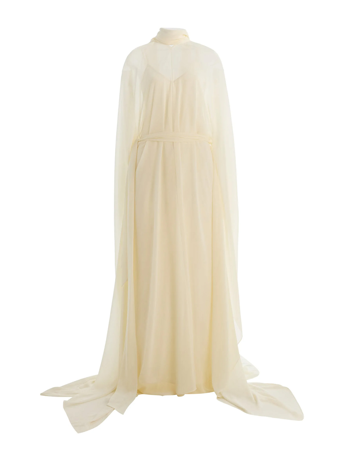 blue chiffon maxi dress