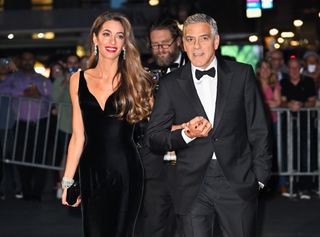 Amal Clooney and George Clooney at the Albies