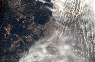 Cloudy Skies over Sao Paolo from ISS